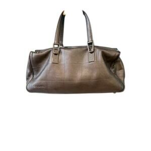 CHANEL CHOCOLATE BAR BOSTON BAG PEWTER*Hologram*COA CARD & ENTRUPY*DUST BAG